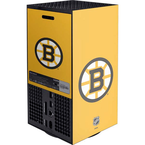 NHL Boston Bruins Solid Background XBox Series X Digital Edition Console Skin